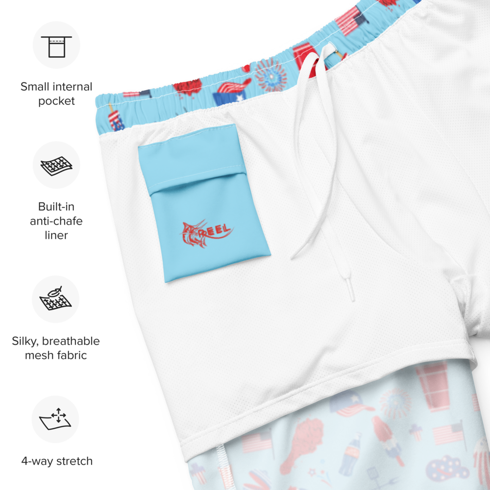 Reel Republic Shorts (Sky Blue) - All-Terrain Shorts